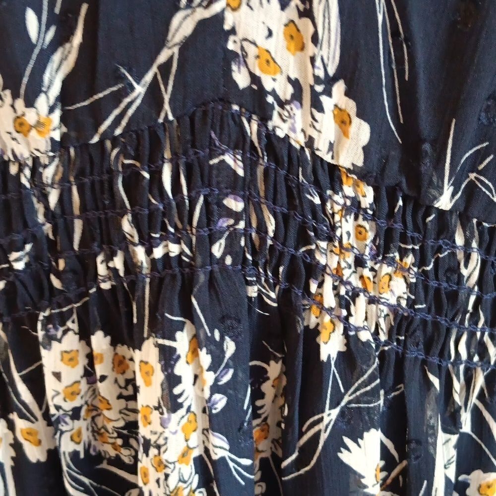 NY Collection Navy Prairie Dress - Picture 6 of 16